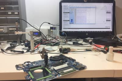 Laptop bios chip programing